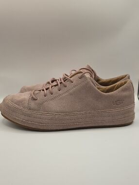 UGG Suede Leather Sneakers in Blush Pink Minimalist Classic Casual Women's 8